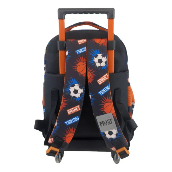 Cartable à roulettes FOOT VS BASKET