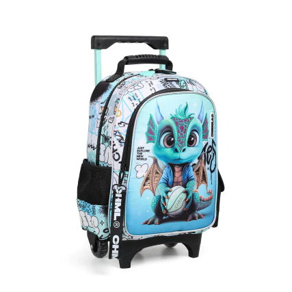 CARTABLE A ROULETTES MATERNELLE - CHIMOLA - DRAGON