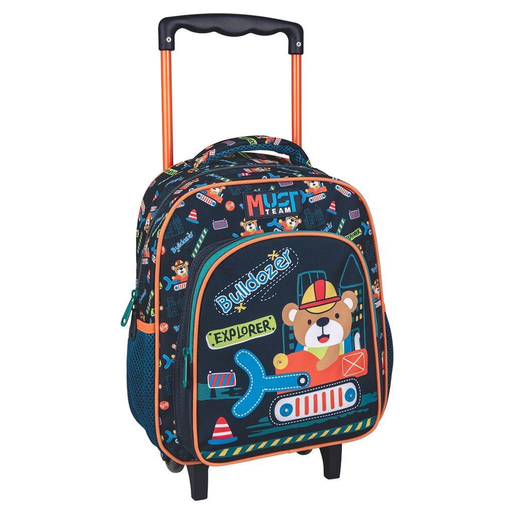 CARTABLE A ROULETTES MATERNELLE ® BULLDOZER – Lepeticoin