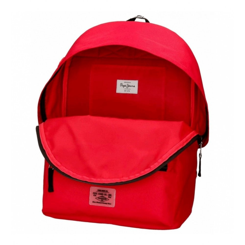 SAC A DOS PEPE JEANS ROUGE - COLLEGE / LYCEE
