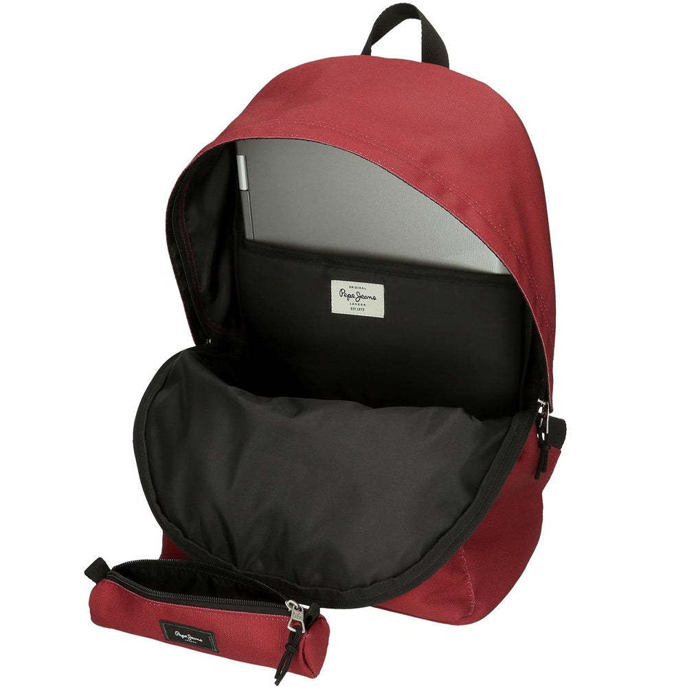 SAC A DOS PEPE JEANS ROUGE®+ TROUSSE COLLEGE / LYCEE