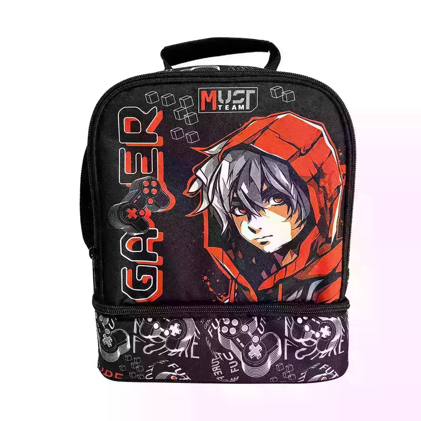 PACK Cartable à roulettes + Sac a repas + Trousse - GAMER