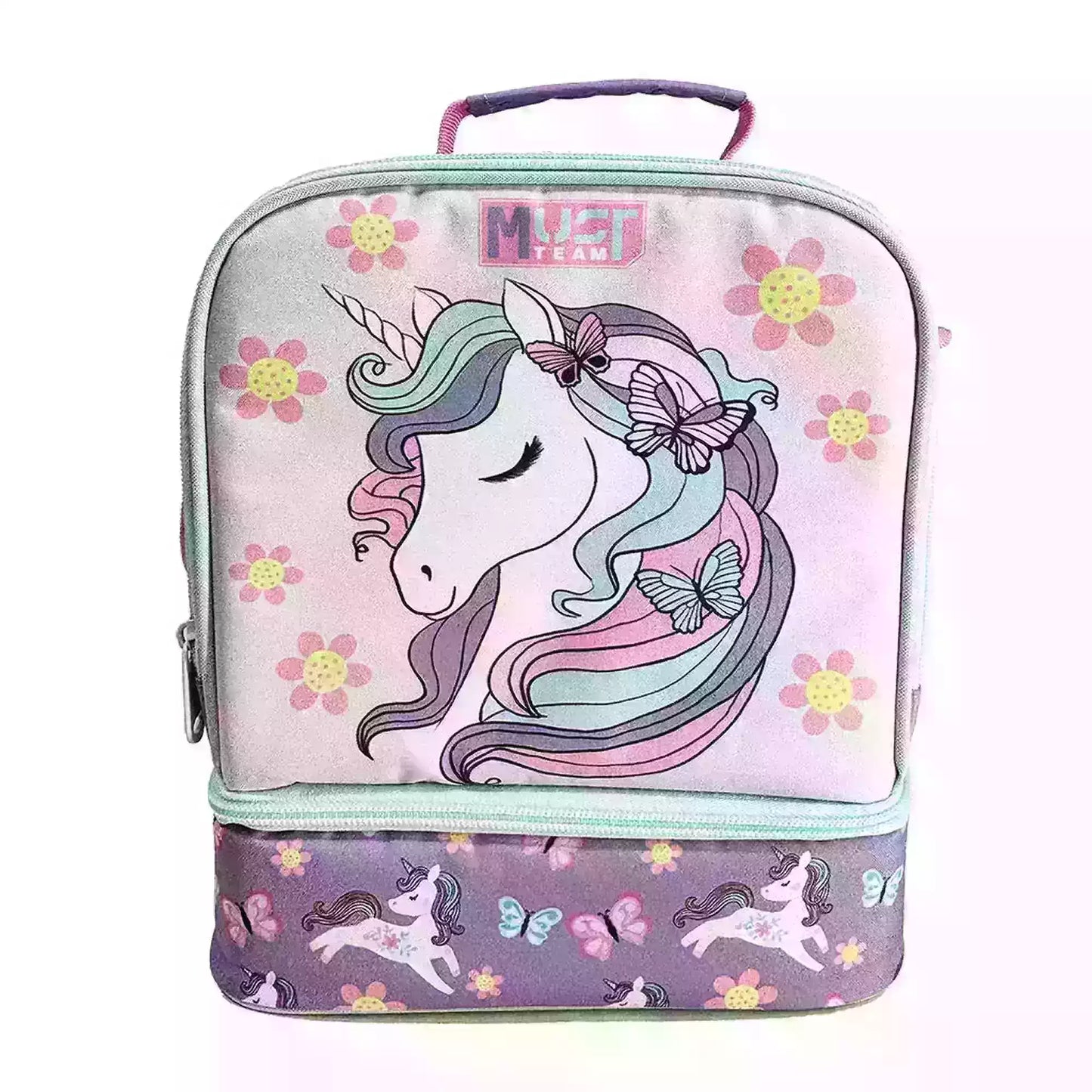 PACK Cartable à roulettes + Sac a repas + Trousse LOVELY UNICORN