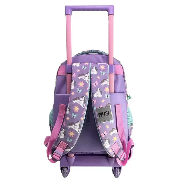 PACK Cartable à roulettes + Sac a repas + Trousse LOVELY UNICORN