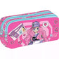 PACK Cartable à roulettes + Sac a repas + Trousse  - PINK HEARTS