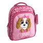 SAC A DOS  MATERNELLE DOG WITH PINK BOW