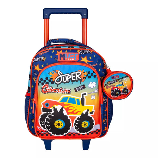 CARTABLE A ROULETTES MATERNELLE MONSTER CAR