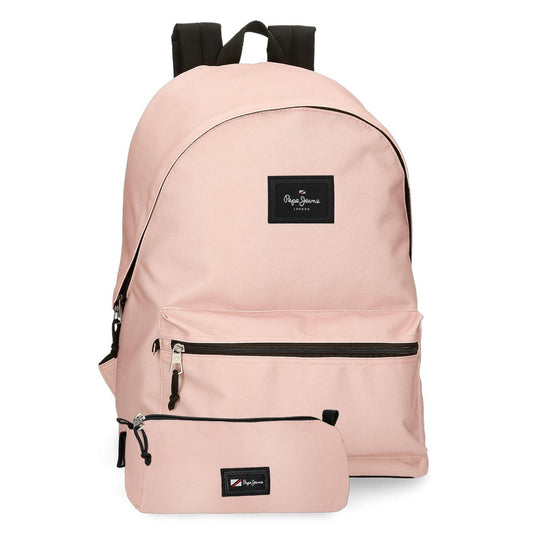 SAC A DOS PEPE JEANS ROSE ® + TROUSSE COLLEGE / LYCEE