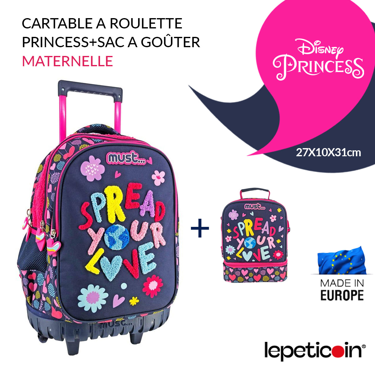 PACK Cartable à roulettes