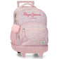 PACK Cartable a roulettes primaire   + Sac a repas + Trousse PEPE JEANS
