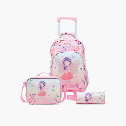 PACK Cartable à roulettes + Sac a repas + Trousse - LITTLE ANGEL