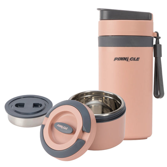 SET GOURDE+LUNCH BOX - PINNACLE INOX - DUSTY PINK
