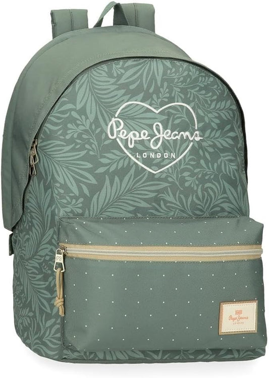 SAC A DOS COLELGE FLORAL GREEN + TROUSSE - PEPE JEANS® - 2026