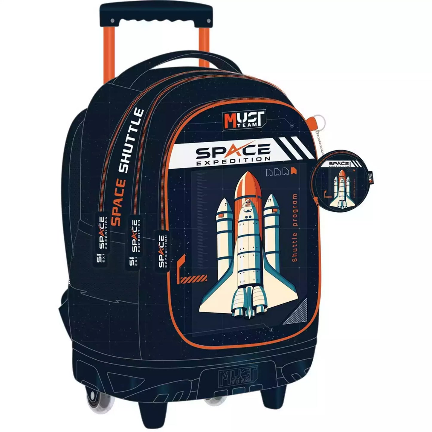 PACK Cartable à roulettes + Sac a repas + Trousse - SPACE EXP
