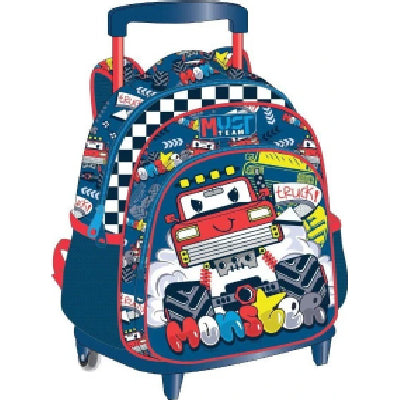 CARTABLE A ROULETTES MATERNELLE ® MONSTER TRUCK