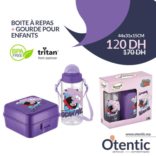 BOITE GOUTER + GOURDE ELEPHANT®