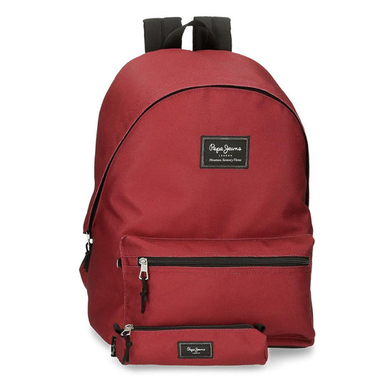 SAC A DOS PEPE JEANS ROUGE®+ TROUSSE COLLEGE / LYCEE